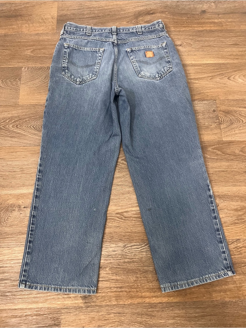 Vintage Carhartt Men's Relaxed Light Blue Denim Work Jeans baggy /A785